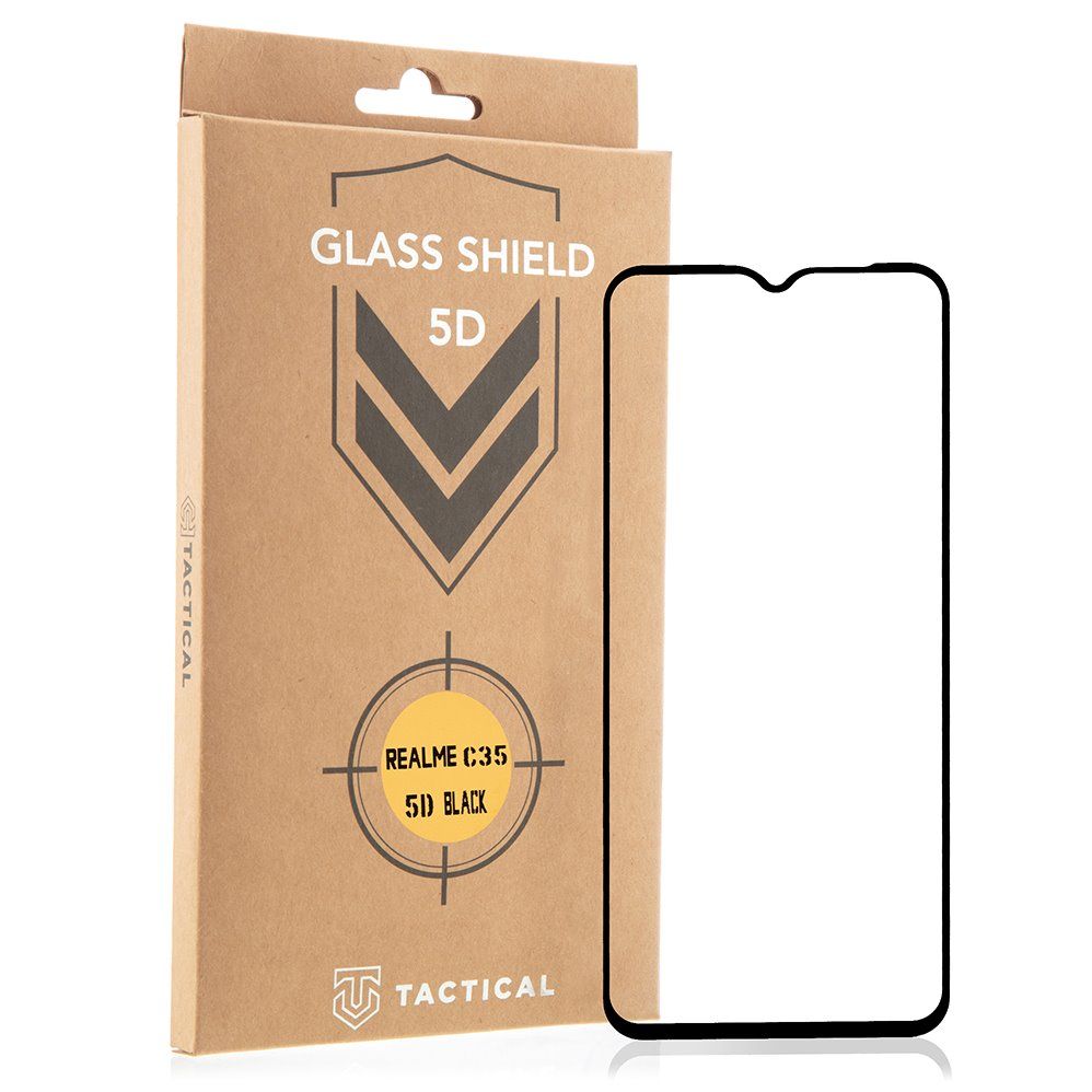 Tactical Glass Shield 5D sklo pro Realme C35 Black 8596311172724