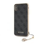 Guess Charms Hard Case 4G Grey pro iPhone XS Max