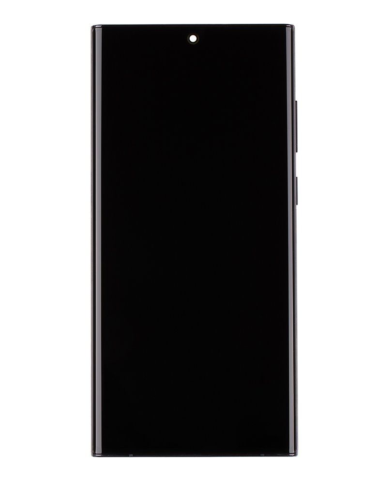 LCD display + Dotyková Deska + Přední kryt Samsung S908B Galaxy S22 Ultra Phantom Black (Service Pack) - Originál
