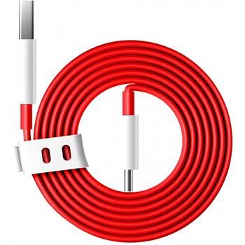 OnePlus C201A Warp Charge Type-C Datový Kabel (100cm) Red ONE Plus