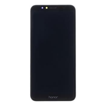 Honor 7A LCD Display + Dotyková Deska + Přední Kryt Black (Service Pack) - Originál Huawei