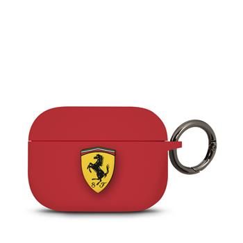 Ferrari Silikonové Pouzdro pro Airpods Pro Red