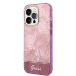 Guess PC/TPU Jungle Zadní Kryt pro iPhone 14 Pro Pink
