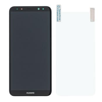 Huawei Mate 10 Lite LCD Display + Dotyková Deska + Přední Kryt Black (Service Pack) - Originál