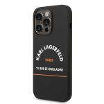 Karl Lagerfeld Rue St Gullaume Zadní Kryt pro iPhone 14 Pro Black