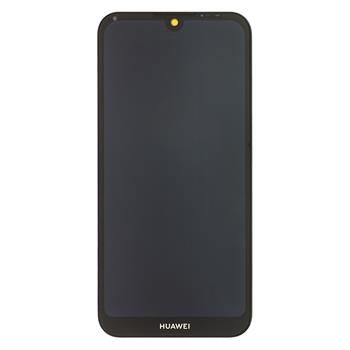 Huawei Y5 2019 LCD Display + Dotyková Deska + Přední Kryt Black (Service Pack) - Originál
