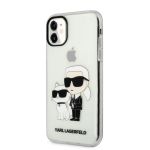 Karl Lagerfeld Translucent Karl and Choupette NFT Zadní Kryt pro iPhone 11 Transparent