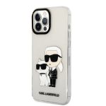 Karl Lagerfeld Translucent Karl and Choupette NFT Zadní Kryt pro iPhone 13 Pro Max Transparent