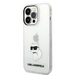 Karl Lagerfeld Translucent Choupette NFT Zadní Kryt pro iPhone 14 Pro Max Transparent