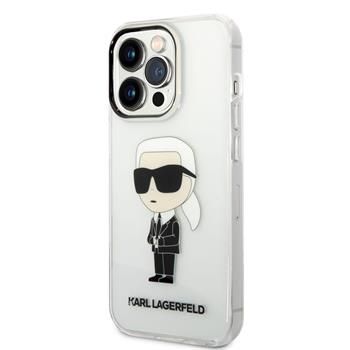 Karl Lagerfeld Translucent Ikonik NFT Zadní Kryt pro iPhone 14 Pro Transparent