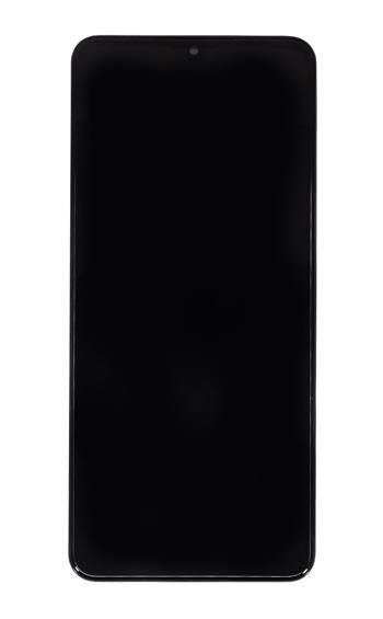 LCD Display + Dotyková Deska + Přední Kryt Samsung M127F Galaxy M12 Black (Service Pack) - Originál