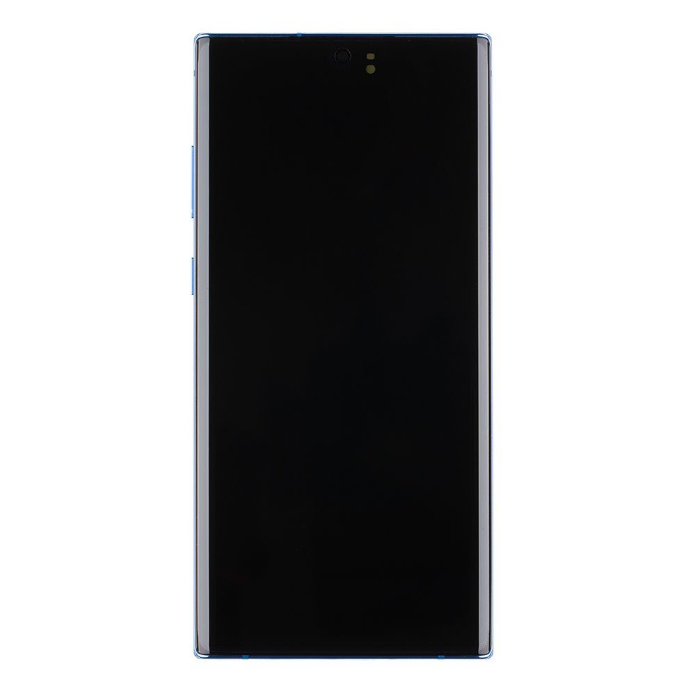 LCD Display + Dotyková Deska + Přední Kryt Samsung N975 Galaxy Note 10+ Blue (Service Pack) - Originál