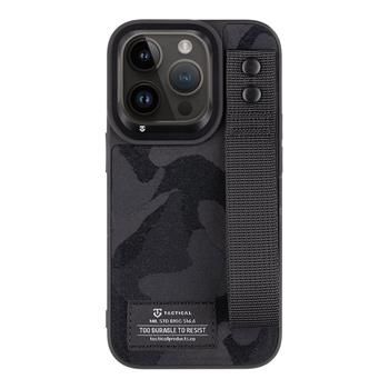 Tactical Camo Troop Drag Strap Kryt pro Apple iPhone 14 Pro Black