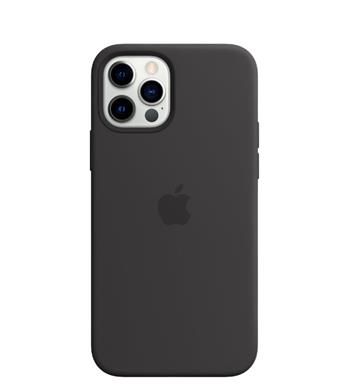 MHL73ZM/A Apple Silikonový Kryt vč. MagSafe pro iPhone 12/12 Pro Black