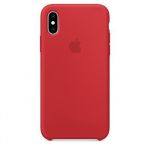 MRWC2ZE/A Apple Silikonový Kryt pro iPhone X/XS Red