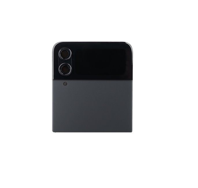 Zadní kryt vč Displeje + Čočky Fotoaparátu Samsung F721 Galaxy Z Flip 4 5G Grey (Service Pack) - Originál