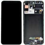 LCD Display + Dotyková Deska + Přední Kryt Samsung A307 Galaxy A30s Black (Service Pack) - Originál