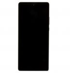 Motorola Edge 30 Ultra LCD Display + Dotyková Deska + Přední Kryt Black (Service Pack) - Originál
