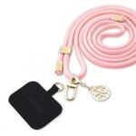 Guess Crossbody Popruh Cord 4G Charm Gold/Pink
