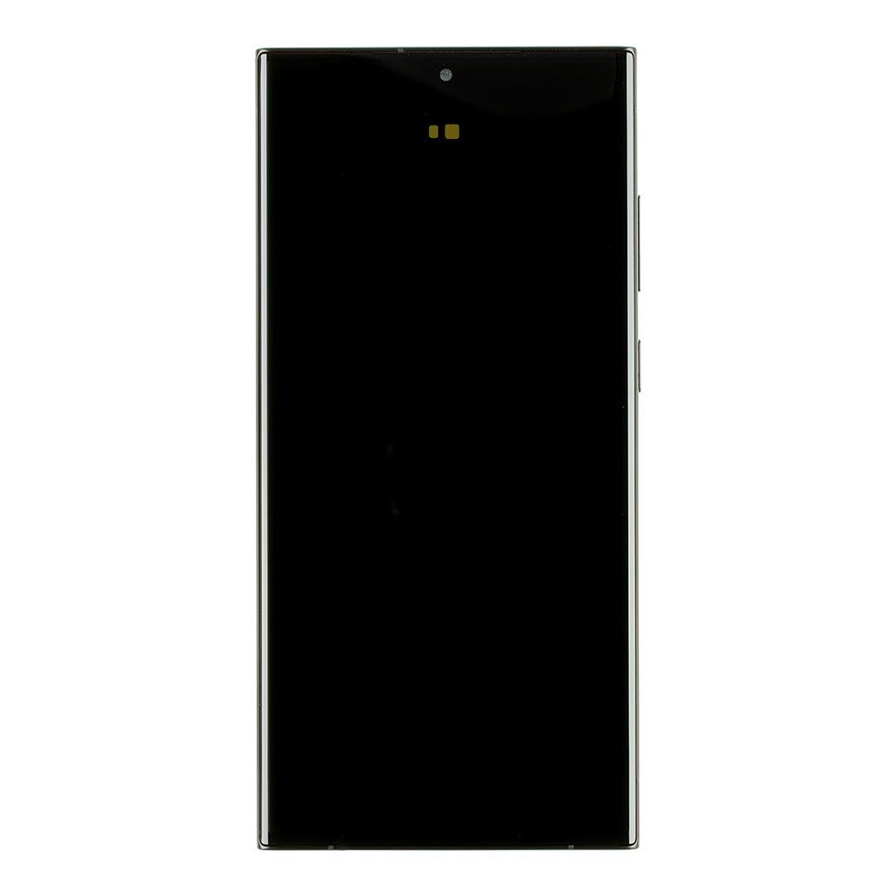 LCD Display + Dotyková Deska + Přední Kryt Samsung S918 Galaxy S23 Ultra Grey/Red (Service Pack) - Originál