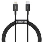 Baseus CATLYS-A01 Superior Fast Charging Datový Kabel USB-C to Lightning  20W 1m Black (Pošk. Balení)
