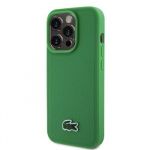 Lacoste Iconic Petit Pique Woven Logo Magsafe Zadní Kryt pro iPhone 15 Pro Green