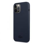 Lacoste Liquid Silicone Glossy Printing Logo Kryt pro iPhone 13 Pro Navy