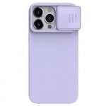 Nillkin CamShield Silky Silikonový Kryt pro Apple iPhone 15 Pro Misty Purple