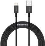 Baseus CALYS-C01 Superior Fast Charging Datový Kabel USB to Lightning 2.4A 2m Black (Pošk. Balení)