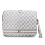 DKNY PU Leather Checkered Pattern and Stripe Obal na Notebook 13/14" Beige