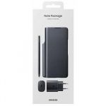 EF-FF92KKBE Samsung Flipové Pouzdro + S Pen + 25W Cestovní nabíječka pro Galaxy Z Fold 3 Black