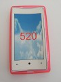Pouzdro ForCell Zadní Kryt Lux S pro Nokia Lumia 520 růžové